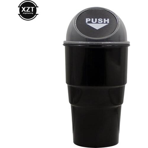 Rolling Cover Type Car Trash Garbage Can Auto Trash Dust Case Holder Bin Box Car-styling Yellow Red Blue Black Gray