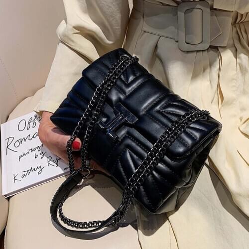 High Quality Luxury Design Chain Women Shoulder Crossbody Bags 2021 New Vintage Handbags Ladies Messenger Bags Female Purses