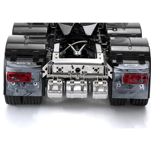 Tail Beam Taillight Stand Bracket Frame with Three Gas Tank Set DIY For Tamiya MAN 1/14 Truck Tractor RC Car Parts