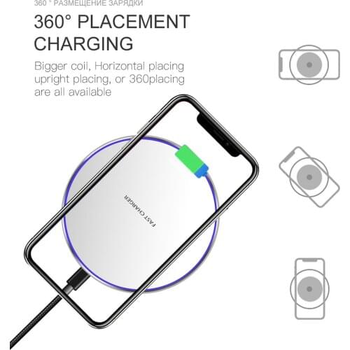 15w Qi Wireless Charger Dock Wireless Induction Fast Charging Pad For Xiaomi Mi 10S/Mi 10 Pro /Mi 11 Ultra/ Mi 10 Ultra/Mi 10 5G