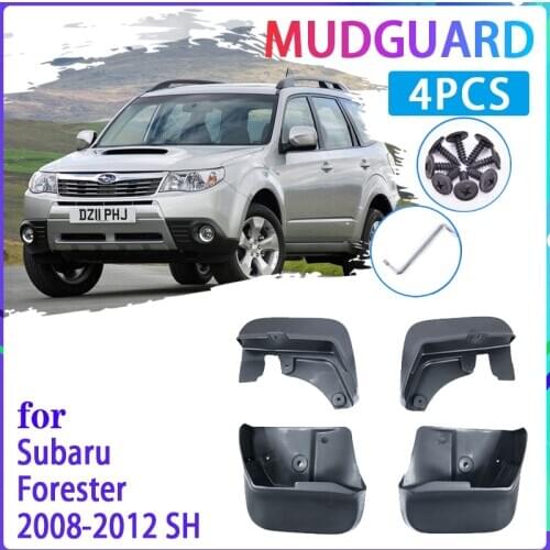 4 PCS Car Mud Flaps for Subaru Forester SH 2008 2009 2010 2011 2012 Mudguard Splash Guards Fender Mudflaps Auto Accessories