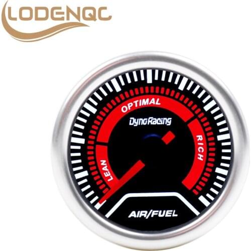 Lodenqc Car meter Air fuel Gauge 2" 52mm Smoke Lens Air Fuel Ratio Gauge Super Bright Led lighting