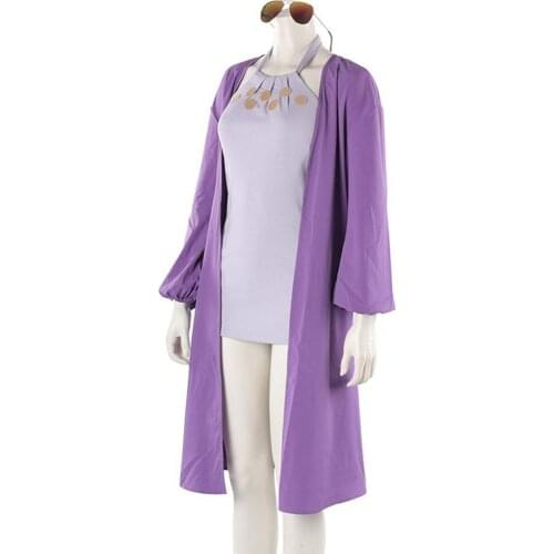 One Piece Cosplay Stampede Nico Robin Cosplay Costume Miss Allsunday Coat Halloween Women Dress