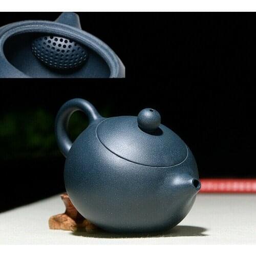 6oz handmade tea pot ball shaped infuser holes water lock yixing zisha xishi pot