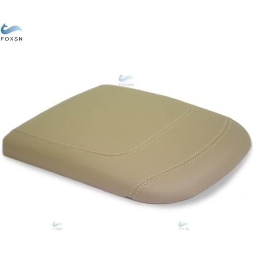 For Ford F150 Lariat 1997 1998 1999 2000 2001 2002 2003 Microfiber Leather Center Control Armrest Box Cover Sticker Trim Beige