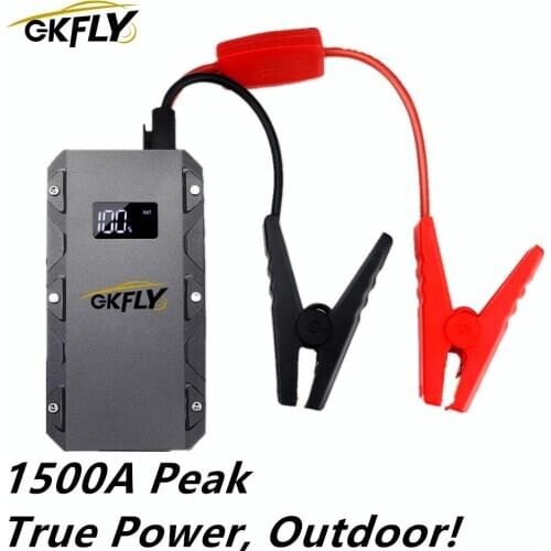 GKFLY 2020 Car Jump Starter 20000mAh 1500A 12V Output Portable Emergency Car Starter Power Bank Car Booster Starting Device