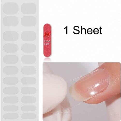 Nail Shop Nail Polish Glue Protective Stickers Nail Nail Polish Film Stickers Doesn't Injury Double-row 22 Nail Patches