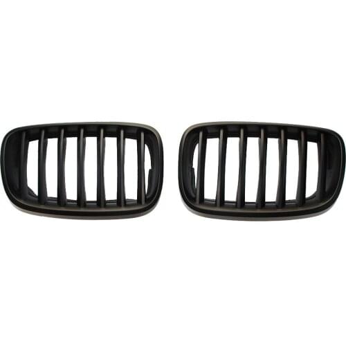 Matte Black 5 Series Front Grilles ABS Fit X5 X6 E70 E71 08~13 Year
