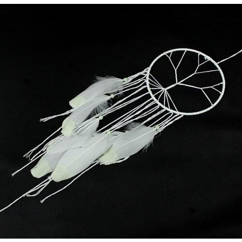 Mini Handmade DreamCatchers Moon Wind Chimes DreamCatcher Net Hanging Decoration Ornament for Room Car BO effective