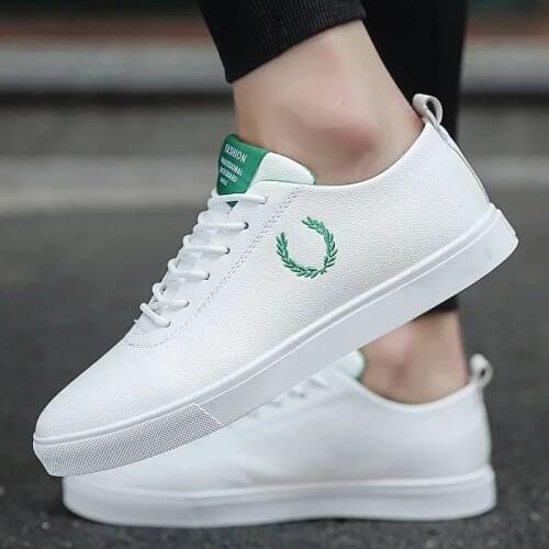 2021 Spring And Autumn Fashion New White Shoes Mens Non-Slip Casual Shoes Jogging Sneakers Street Trendy Mens Flat Shoes