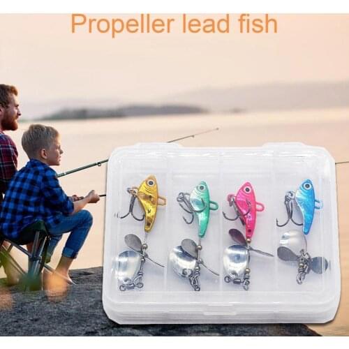 One Steel Wire Metal Treble Hook Artificial Hard Baits Spinner Spoon Lure for Sea