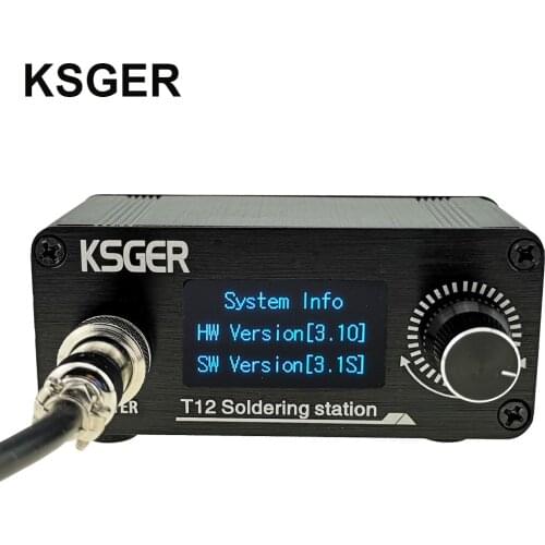 KSGER Mini T12 Soldering Station DIY STM32 OLED V3.1S Controller 907 Handle Aluminum Alloy Case Kits Welding Tools T12 Iron Tips