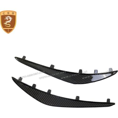 CSSYL Fit R8 Carbon Fiber Front Air Vents For R8 front bumper vents real carbon fiber auto decoration replacement style AU17