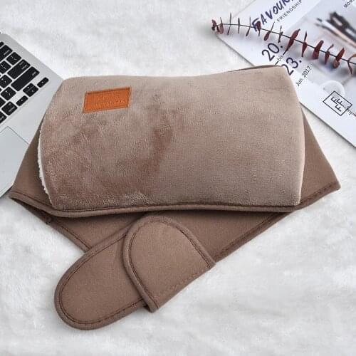 Rechargeable Hot Water Bottle Warm Waist Treasure Super Soft Waist Belt Plush Hot Water Bottle Cover Hand Warmer Warm Palace
