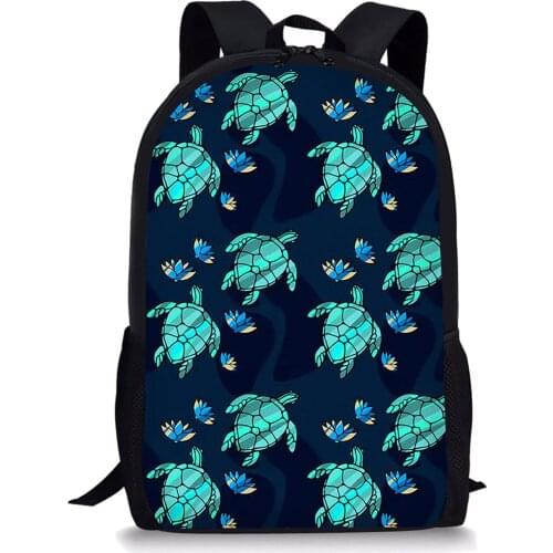 Polynesian Turtle Printing Backpack For Teen Girls Cool Primary Student Kids Bagpack Personalized Children Rucksack