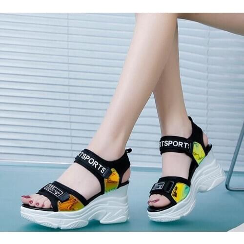 Hot Summer Women Sandals fashion Wedges High Heel Platform Hollow Peep Toe sandlias Female Ladies Shoes Zapatos De Mujer