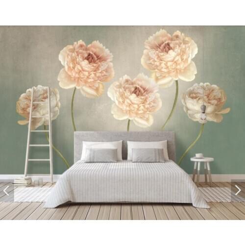 Hand Painting Flower Wall Papers for Walls 3 D Mural Wallpaper 3d Wall Murals Bedroom Backdrop Floral Wallpaper Contact Paper