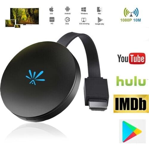 SOONHUA G6 TV Stick 2.4GHz Video Streamer WiFi Display Dongle HD Digital HDMI-Compatible TV Dongle Receiver For Chromecast 2