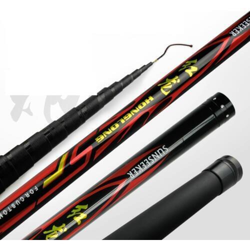 High Quality Carbon Fiber Telescopic Power Hand Pole De Pesca Fishing Olta Ultra Light Carp Fishing Canne 8/9/10/11/12/13/14/15m