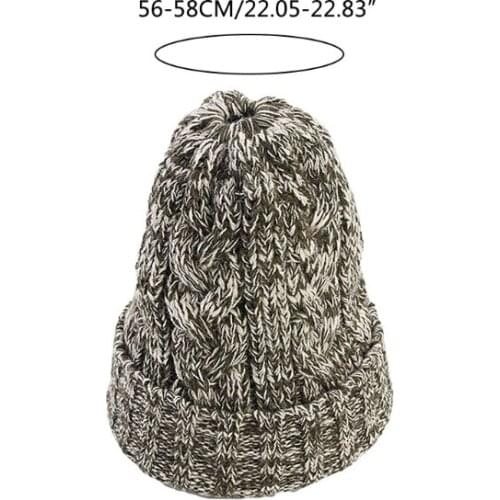 Ponytail for Women Girls Winter Hats in Mixed Color with Multiple Colors Knitted Wind Protection Winter