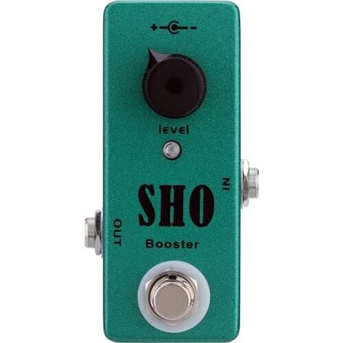 Mosky SHO Booster Pedal Electric Guitar Effect Pedal True Bypass Guitar Accessories Guitar Parts Green Color