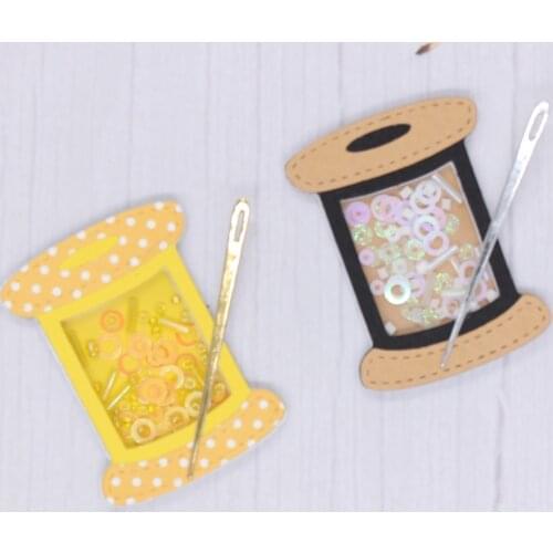 YPPCRAFT Thread Spool Shaker Metal Cutting Dies Stencils for DIY Scrapbooking Decorative Embossing DIY Paper Cards