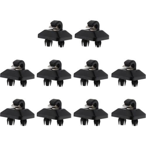 10 Pieces Car Sun Visor Clip Rivet Retainer Fastener For Audi A4 B6 B7