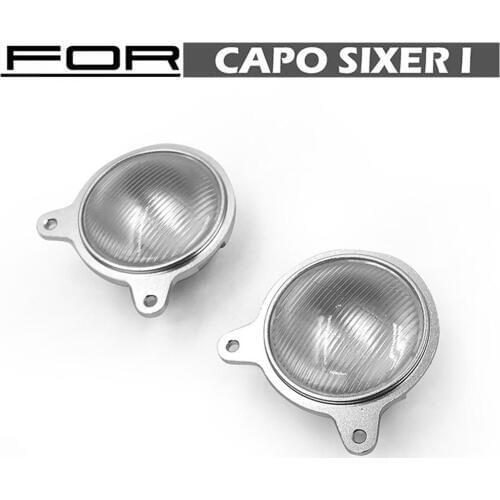 1pair Metal Simulation Pattern Headlight for 1/6 Capo Samurai Jimny RC Car Accessories