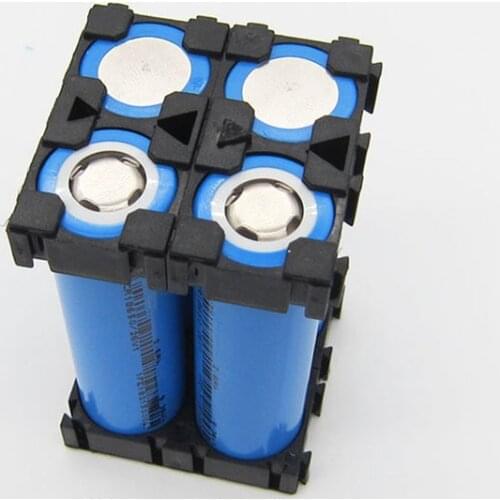10pcs 18650 Fixed Bracket Lithium Ion Battery Packs DIY Assembly Holder Cylindrical Battery Cells Splicable Support Battery Pack
