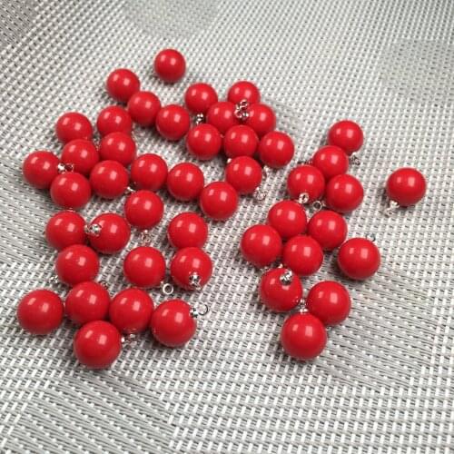 10PCS Natural Coral Bead Pendants For jewelry making DIY Accessories Fit Necklaces Size 10x14mm