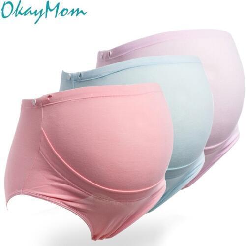 3PCS/Lot Plus size Cotton Maternity Panties for Pregnant Women underwear High Waist Briefs Pregnancy Intimates Clothing XXL