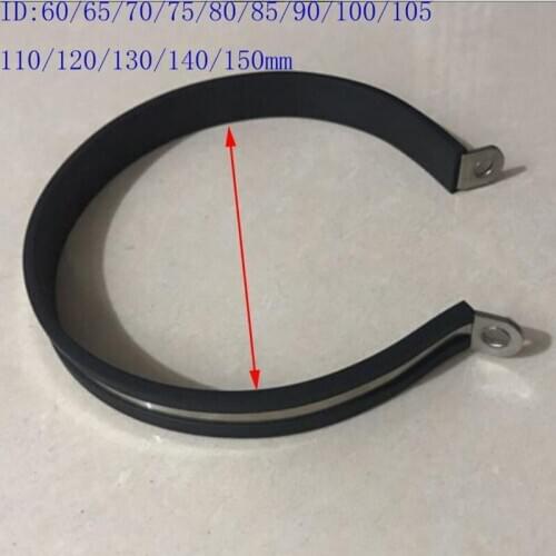 60/65/70/75/80/85/90/100/105/110/140/150 mm Motorcycle Exhaust Pipe Muffler Holder Clamp Fixed Ring Support Round Bracket