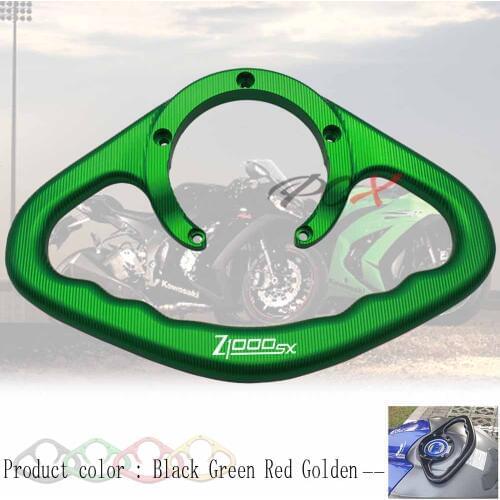 Motorcycle Accessories CNC Passenger Handgrips Hand Grip Tank Grab Bar Handles Armrest Black For KAWASAKI Z1000SX 2011-2014