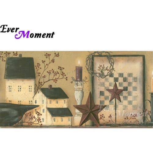 Welcome Home 5D DIY Diamond Painting Cross Stitch House Star Scenic Diamond Embroidery Full Mosaic Hobby Product Painting ASF820