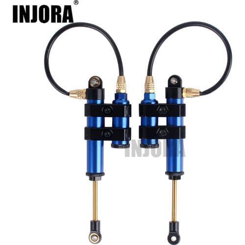 INJORA 2PCS 100/110mm Piggyback Shock Absorber Internal Springs Damper for 1/10 RC Crawler Axial SCX10 90046 D90 TRX4