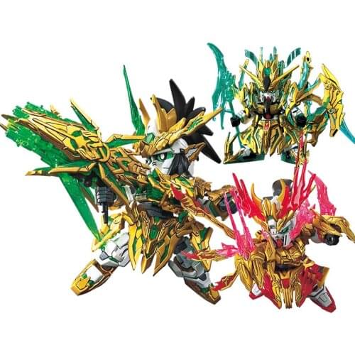 Bandai Gundam Assembled Model Cute SD BB Three Kingdoms LongXiang LiuBei GuanYu ZhangFei ZhaoYun LvBu