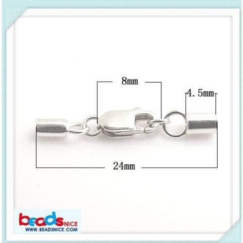 Beadsnice ID 25299 the most popular jewelry end caps silver 925 in wholesale price gives more discounts