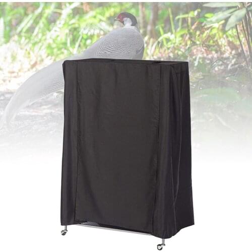 Large Birds Cage Cover Durable Lightweight Solid Parrots Sleep Helper Cover Black JW