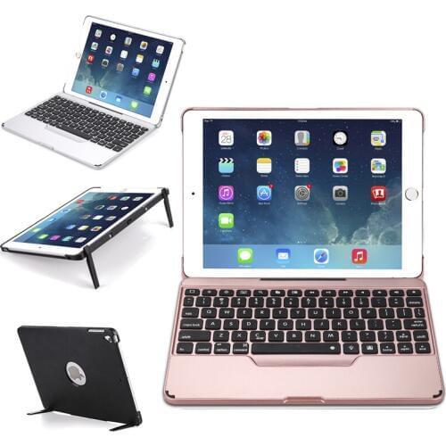 Case for iPad 9.7'' 7 colors Backlit Detachable Keyboard Case Flip Stand Tablet PC Cover for iPad Air/Air2/Pro 9.7/iPad 9.7 2017