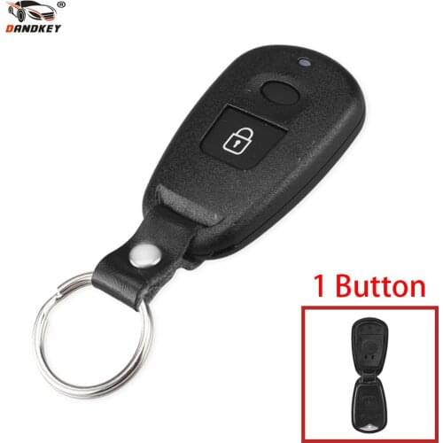 DANDKEY 1x Remote Key Shell Control Fob Case 1 Button For Hyundai Elantra 2004 2005 2006 2007 2008 Replacement Remote Key Shell
