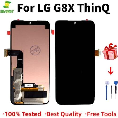 For LG G8X 6.4" Display ThinQ V50S Touch For LG G8X Screen Digitizer Assembly For G8X ThinQ v50s LCD with frame