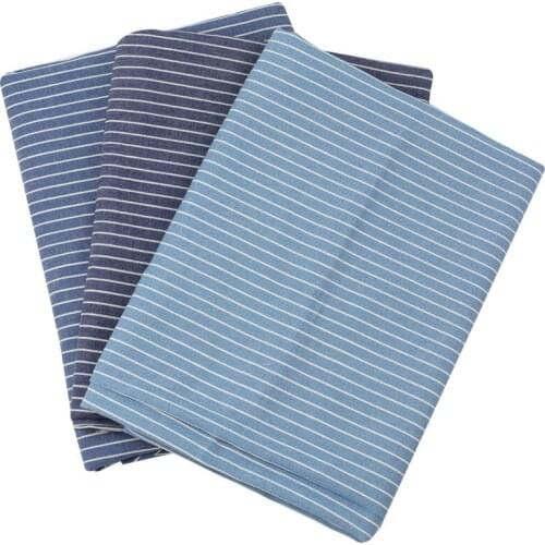 50*150CM Stripe Printing Denim fabric Jacket Jeans Cloth Shirts dress Summer Thin Denim DIY Handmade fabric quilting sewing