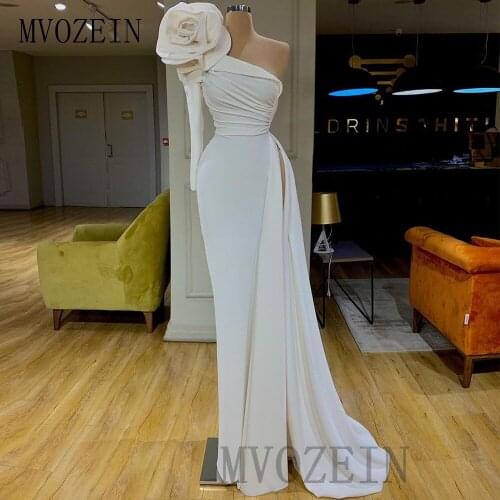 Elegant Prom Dresses Satin Mermaid Prom Dress One-Shoulder Formal Party Gowns Plus Size vestido-de festa-Longo