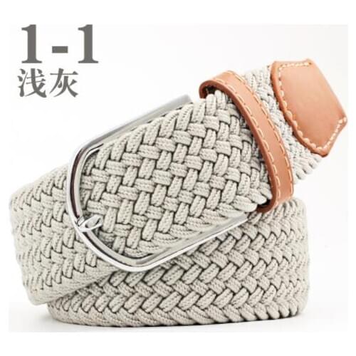 2018 Hot Elastic Belts Knitted Canvas Belt Decoration Belts Female Pin Buckle Canvas Strap Women And Man