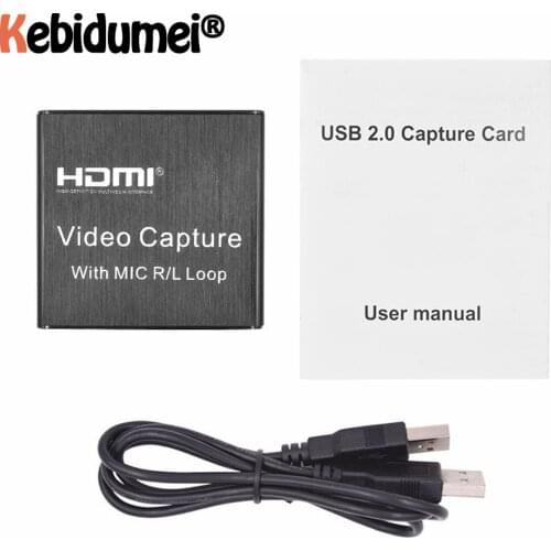 Hot 4K Usb 2.0 Hdmi-Compatible Video Capture Card 1080P 30Fps Game Picture Video Grabber Recorder Box for Obs Live Streaming new