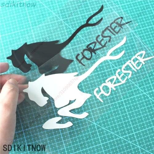 Horse Run Cool Sports Sticker Racing Windows Decal Car Styling For subaru forester 2009 2014 2019 2017 2011 2018 accessories