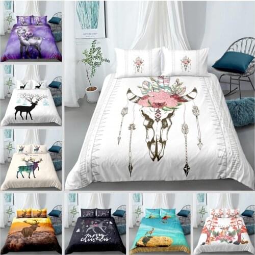 3D Animal Printed Duvet Cover Set for Girls Boys Kids Teen Soft Microfiber Bedding Set with 2 Pillow Case