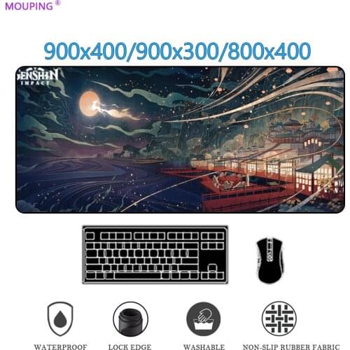 Laptop Table Mat Gaming Keyboard Mouse Pad Gamer Carpet Mousepad Gamer Black Table Mousepad Rubberized Slipmat Mats DropShipping