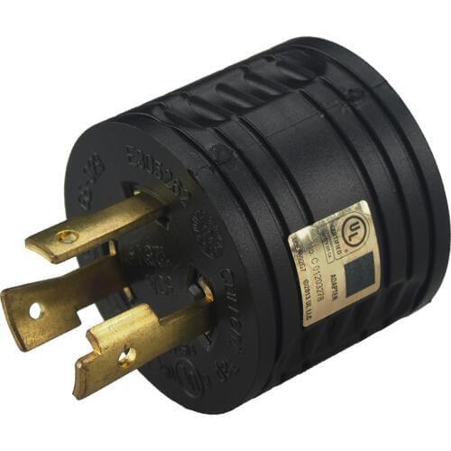 [L5-30P to TT-30R] UL CUL RV 30 AMP 3-Prong Generator Adapter Converter, Nema L5-30P Male to TT-30R Female,3-Prong Plug