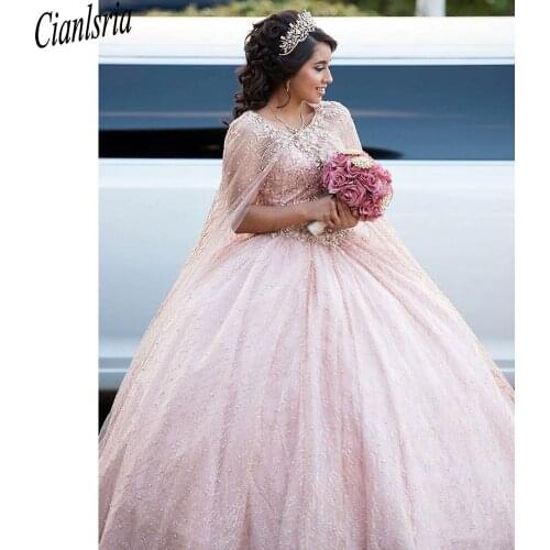 Mexican Vestido De 15 Anos Lilac Charro Quinceanera Dresses with Cloak Lace Applqiued Corset Sweet 16 Dress Abiti Da Cerimonia